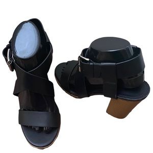 Christian Siriano Blocked High Heel Sandals